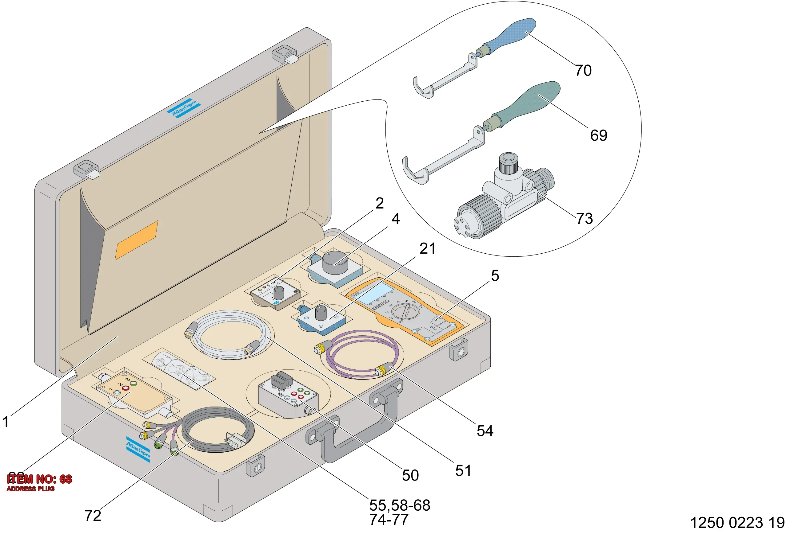 9106 2207 07 ADDRESS PLUG - Technical Drawing