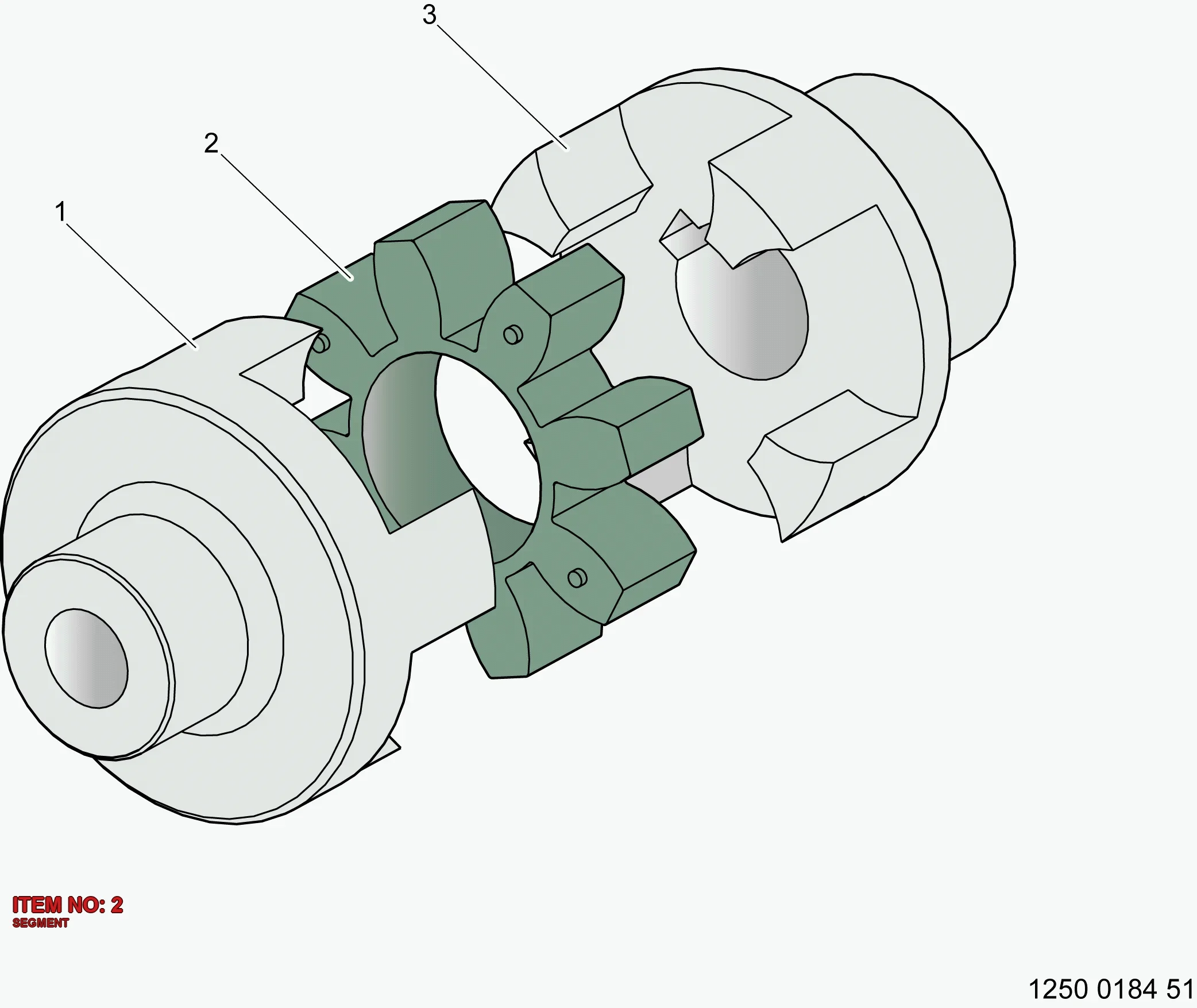 9106 2236 01 SEGMENT - Technical Drawing