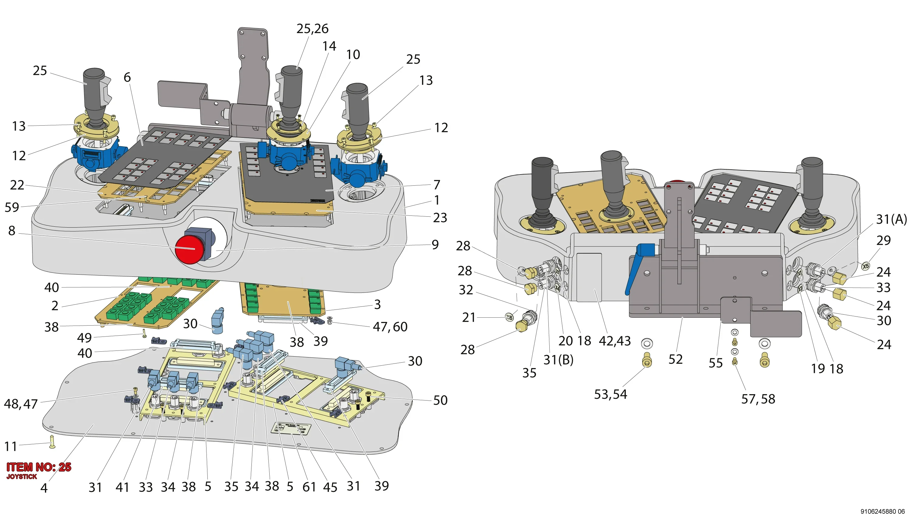 9106 2258 55 JOYSTICK - Technical Drawing