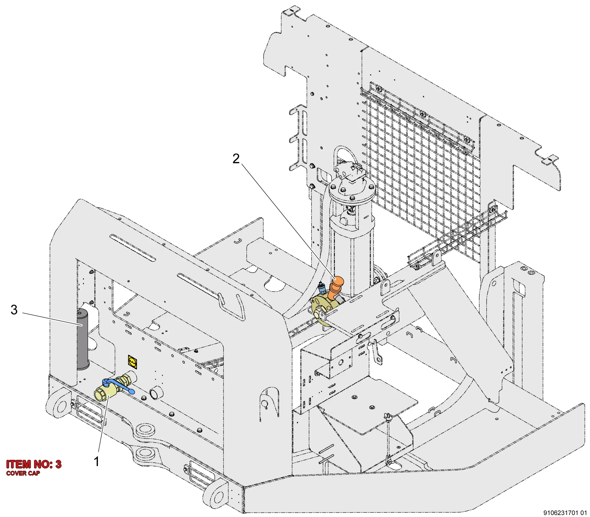 9106 2306 41 COVER CAP - Technical Drawing