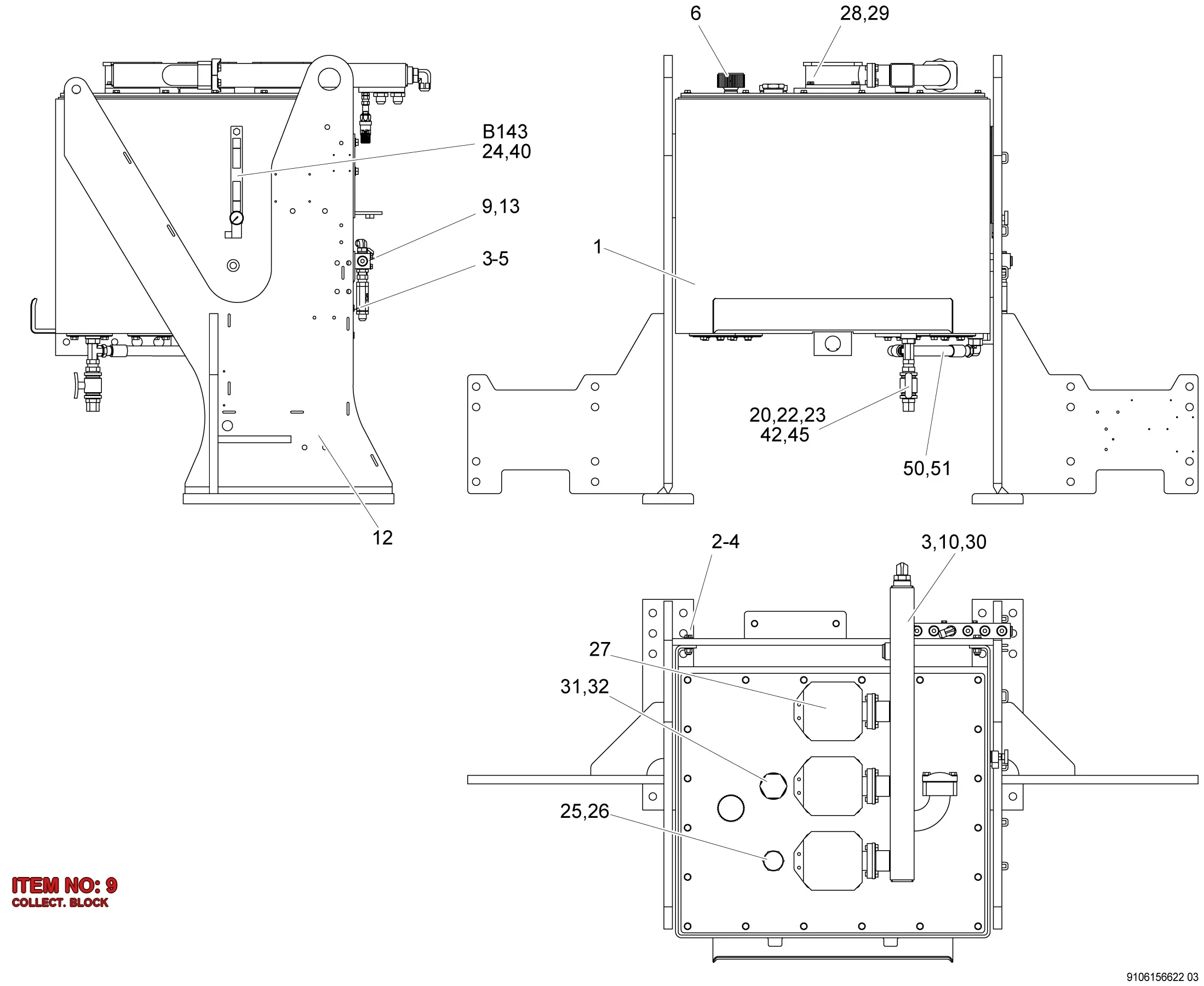 9106 2309 08 COLLECT. BLOCK - Technical Drawing