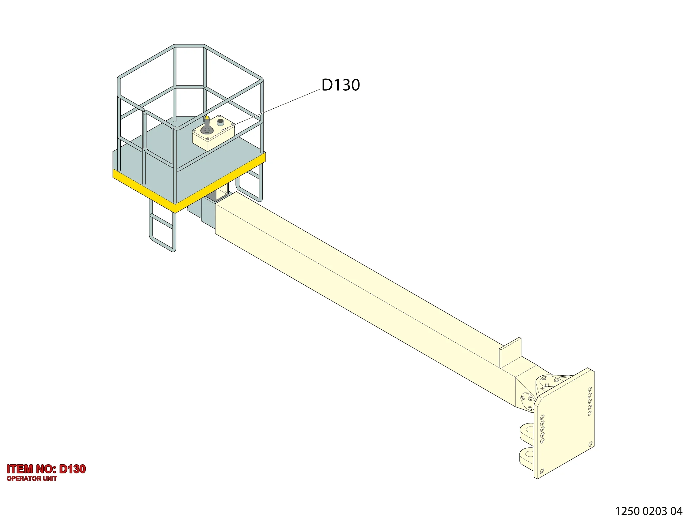 9106 2335 30 OPERATOR UNIT - Technical Drawing