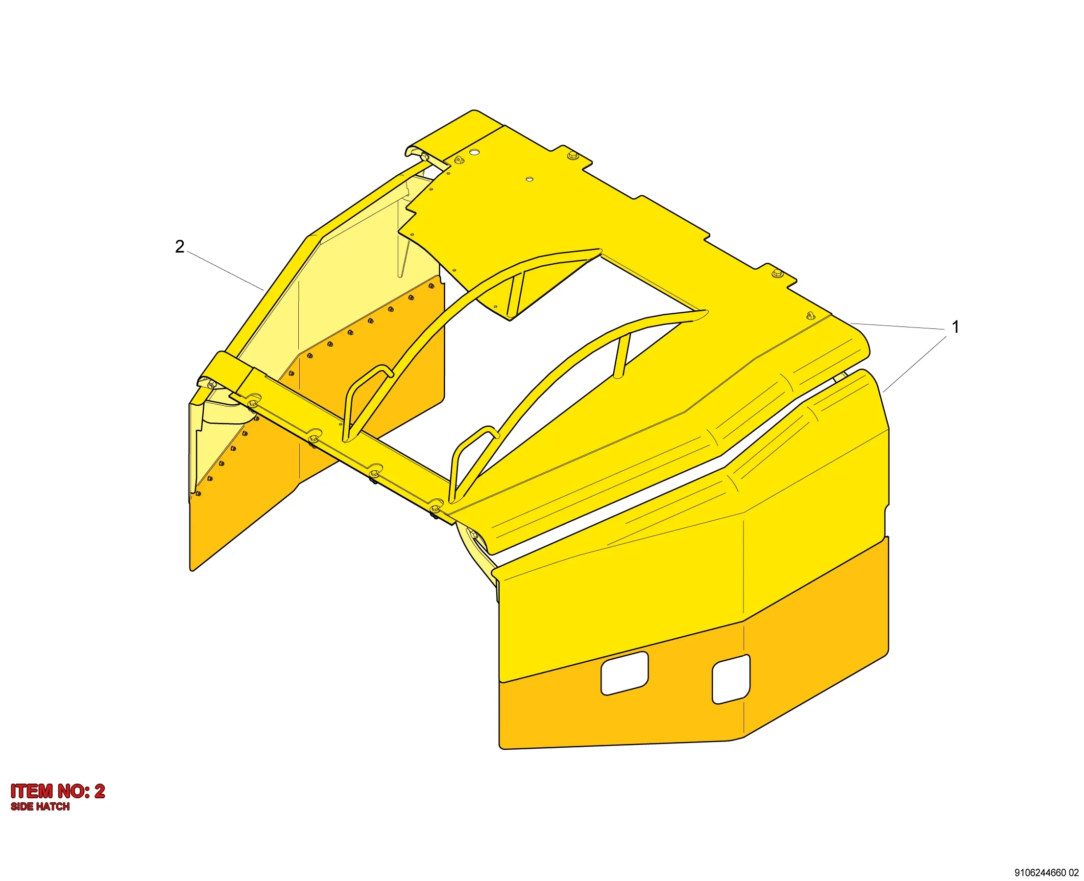 9106 2446 62 SIDE HATCH - Technical Drawing