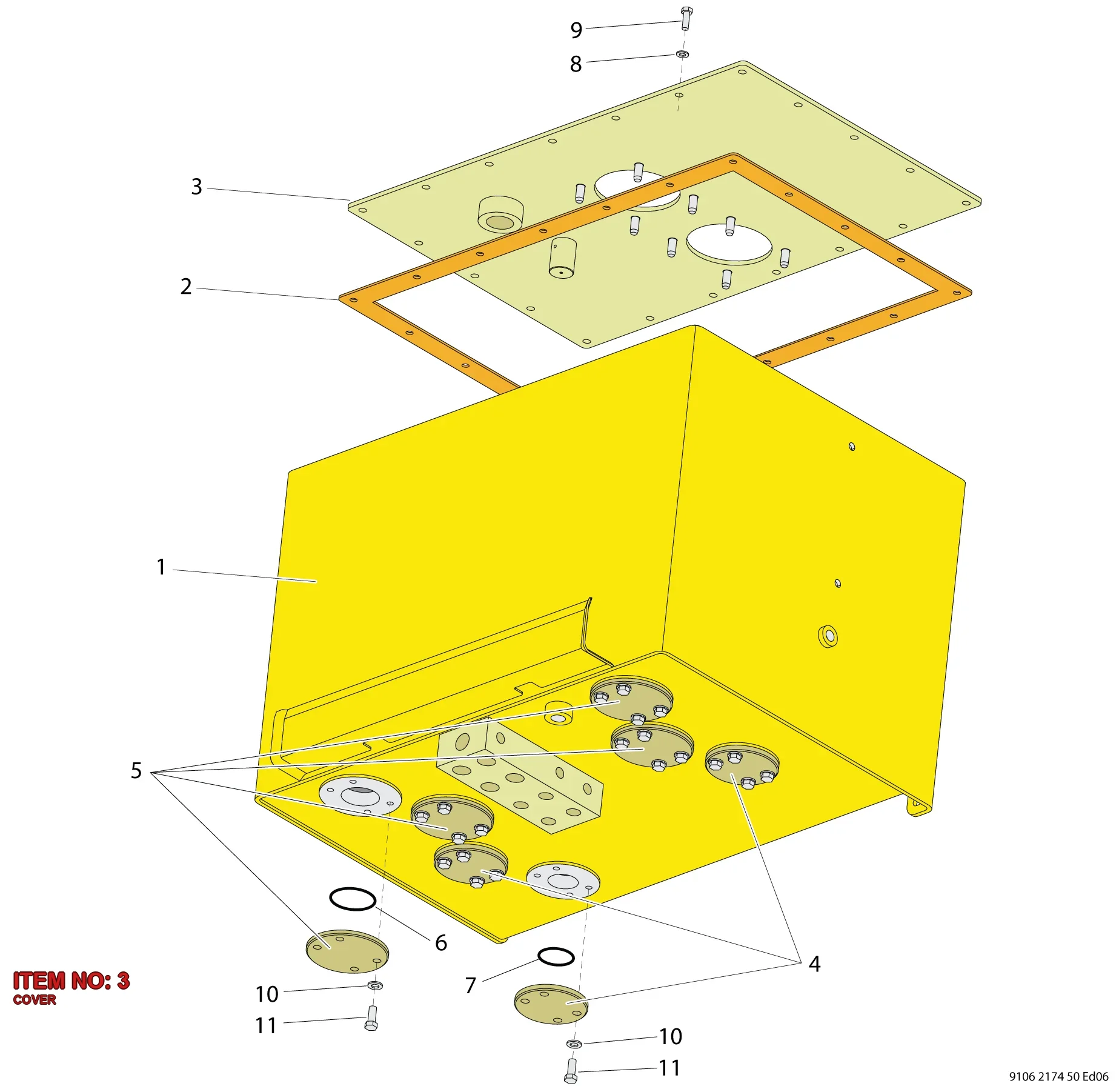 9106 2485 32 COVER - Technical Drawing