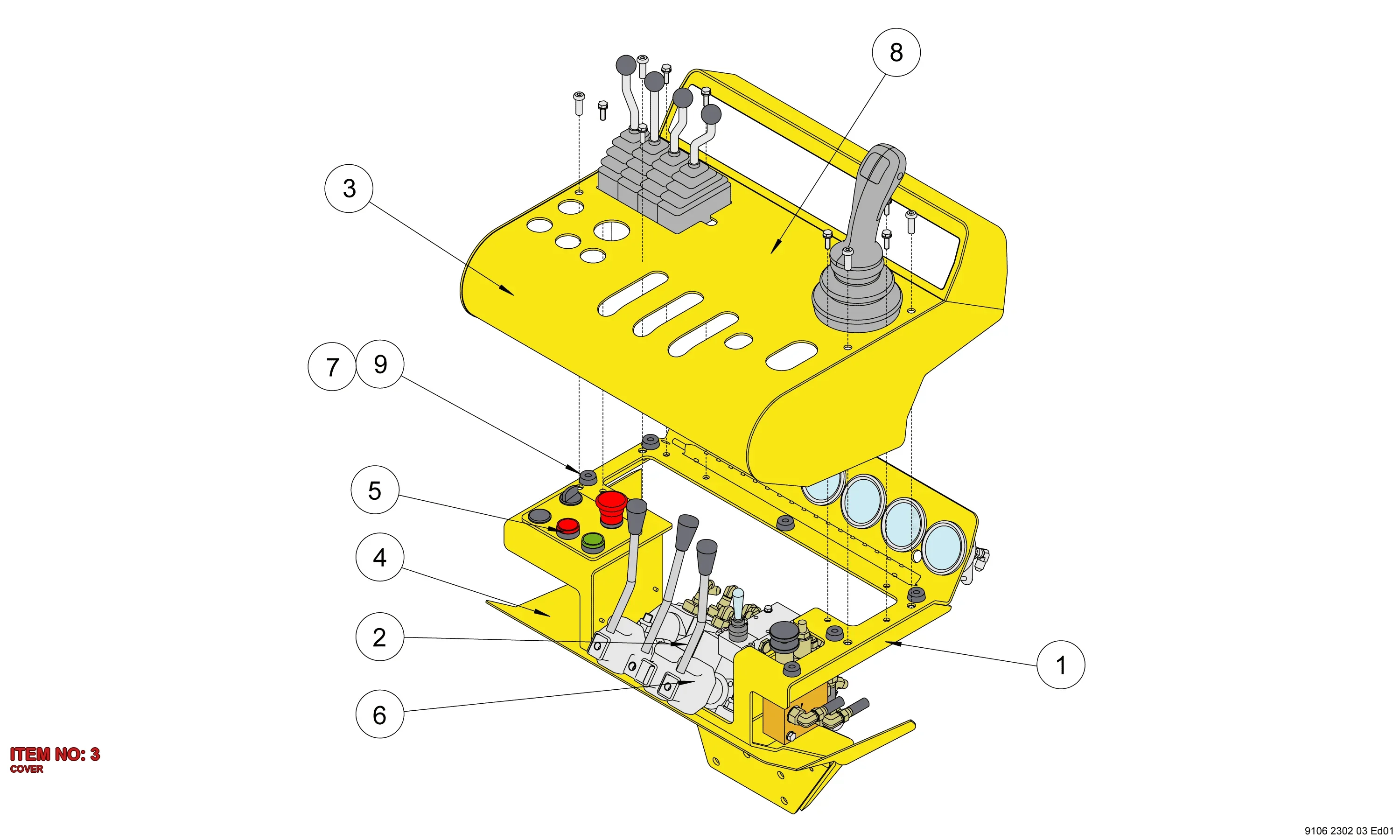 9110 3500 20 COVER - Technical Drawing