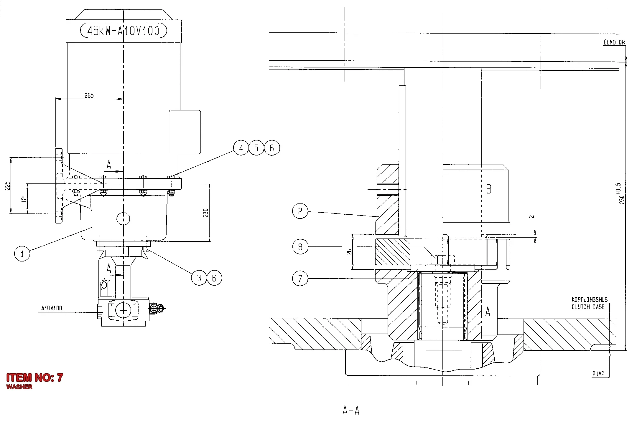 9110 8060 04 WASHER - Technical Drawing