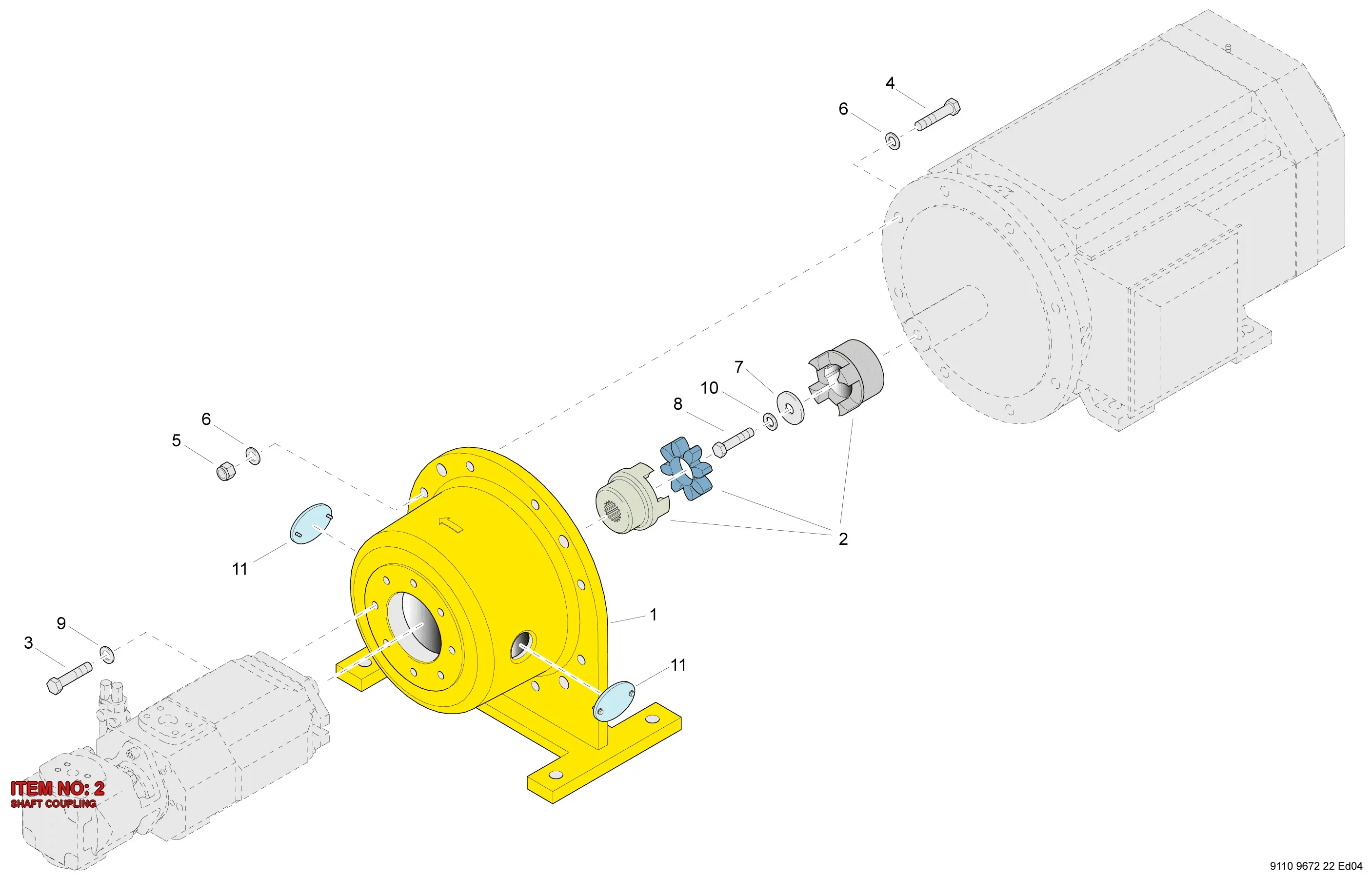 9110 8940 05 SHAFT COUPLING - Technical Drawing