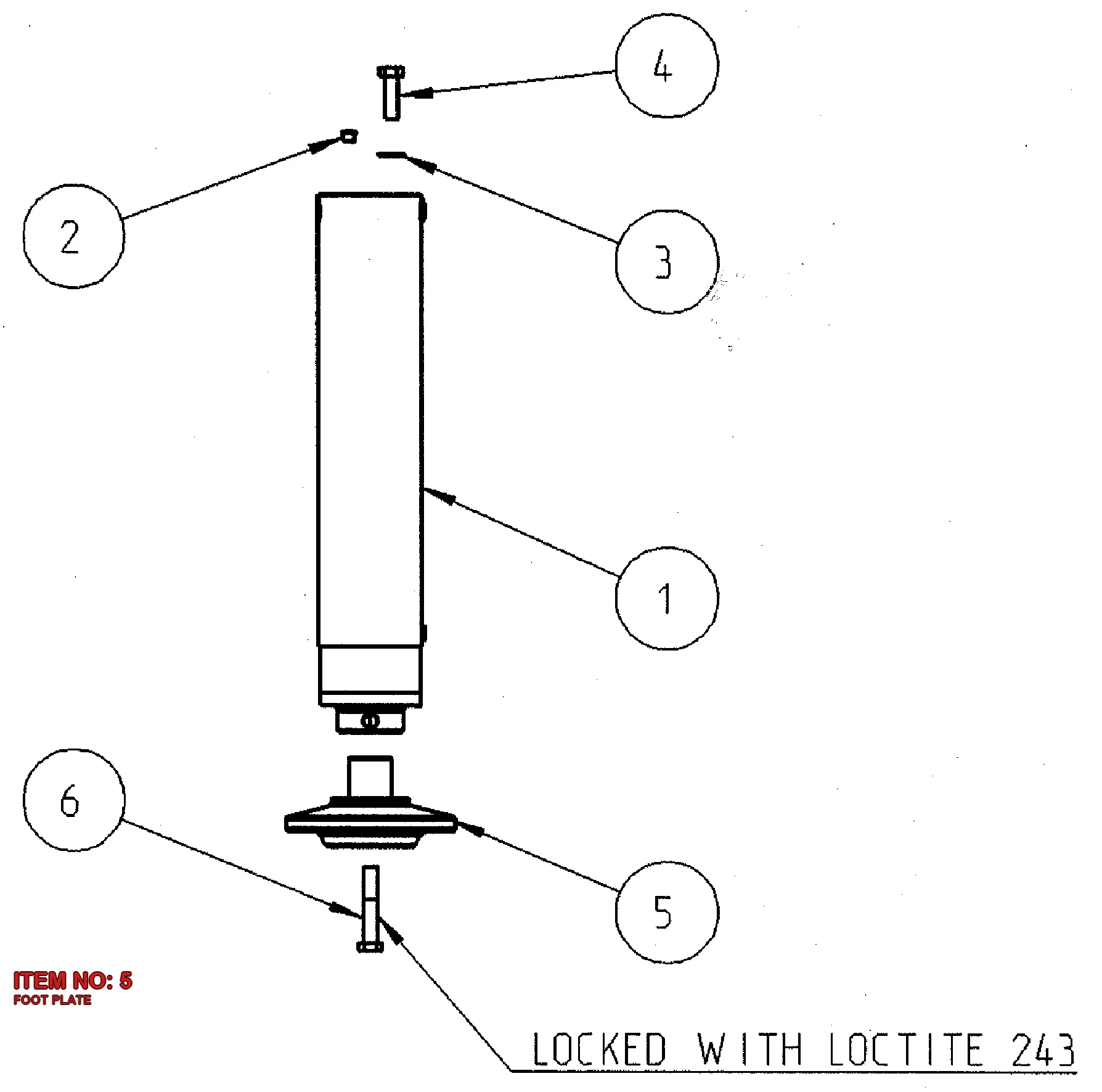 9110 8967 00 FOOT PLATE - Technical Drawing