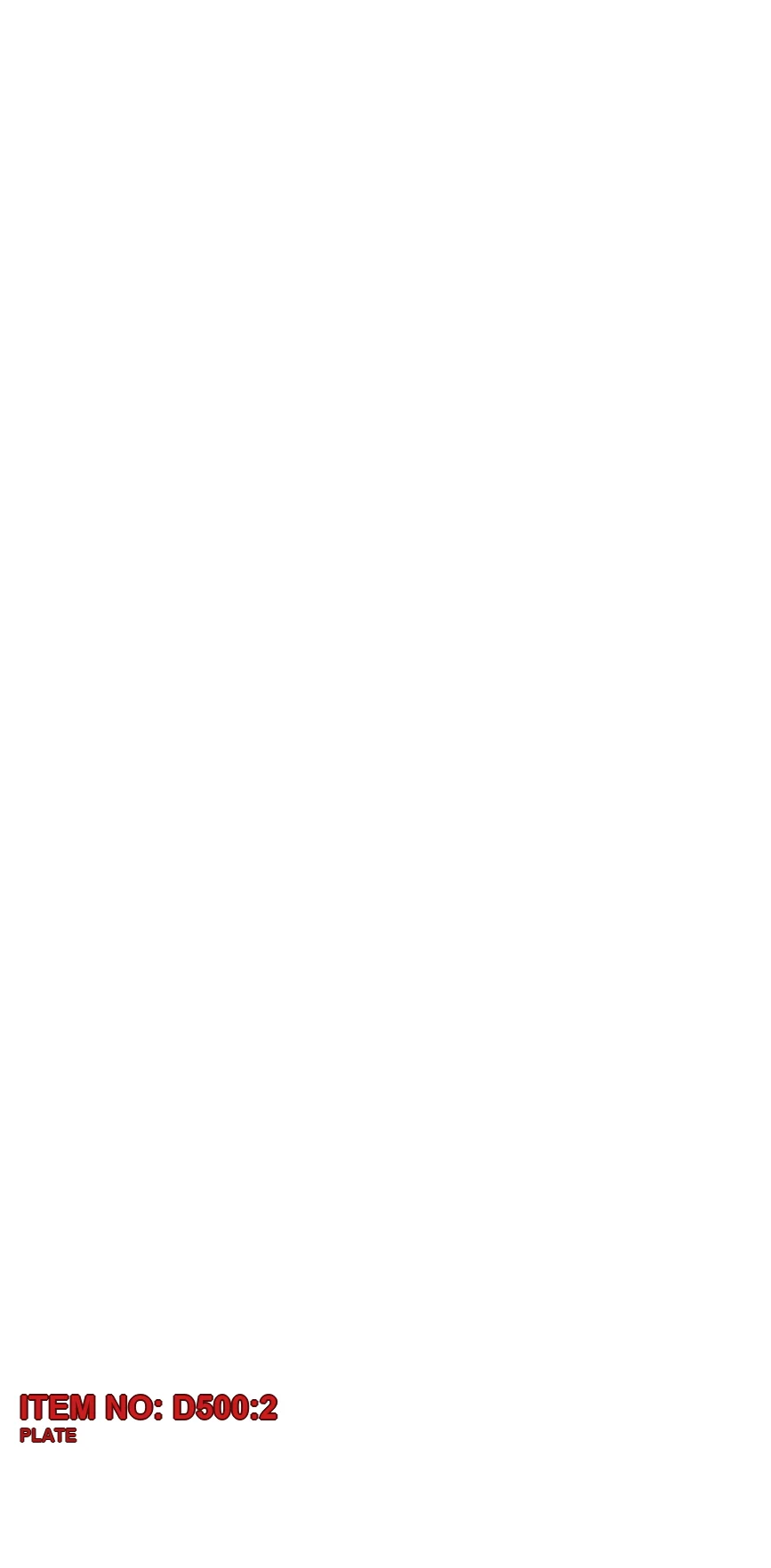 9110 9972 36 PLATE - Technical Drawing