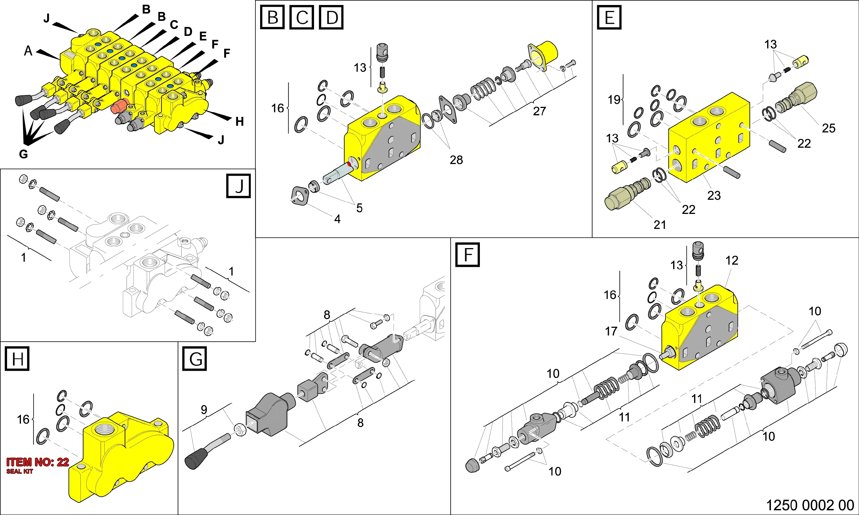 9110 9996 85 SEAL KIT - Technical Drawing