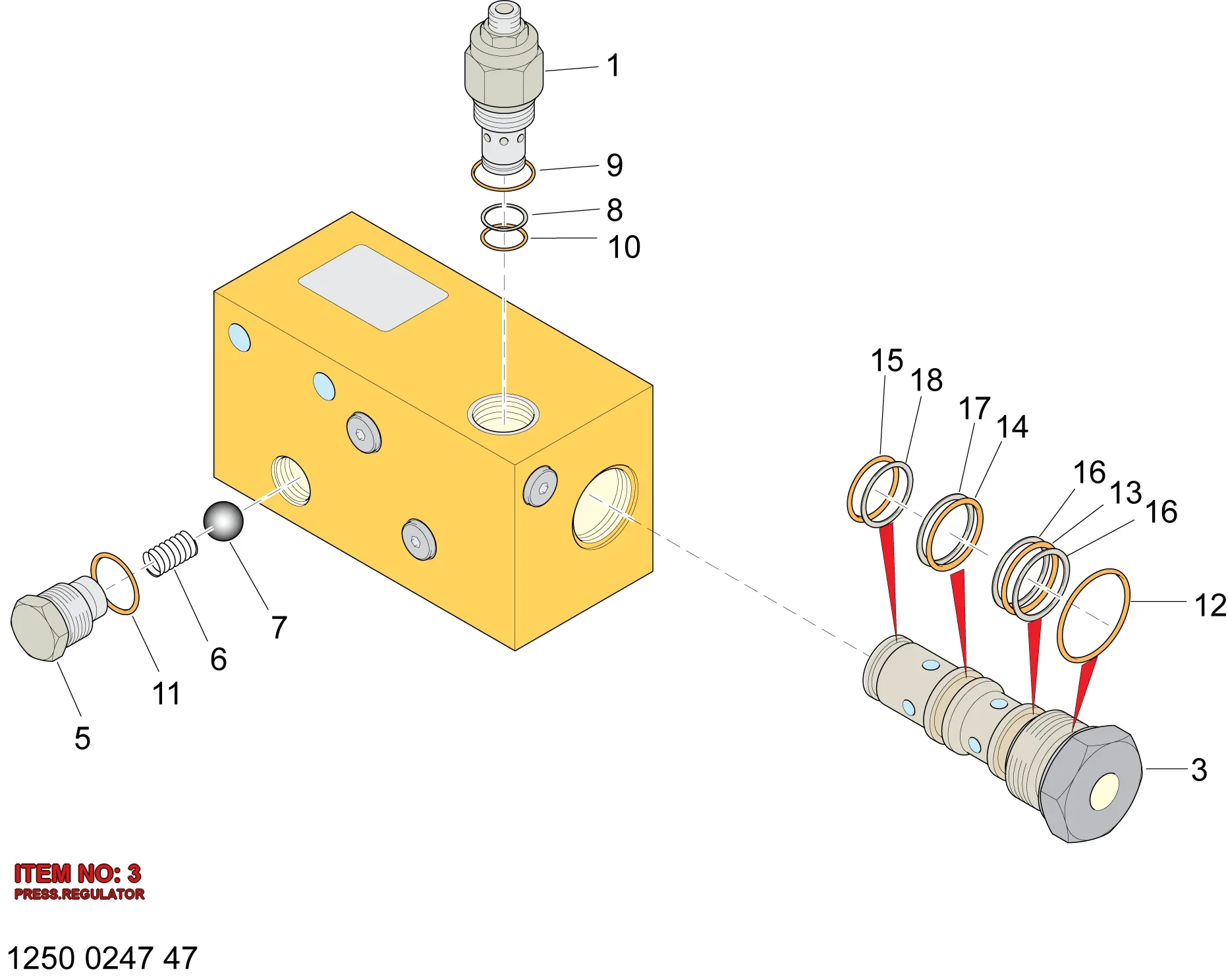 9111 3770 04 PRESS.REGULATOR - Technical Drawing