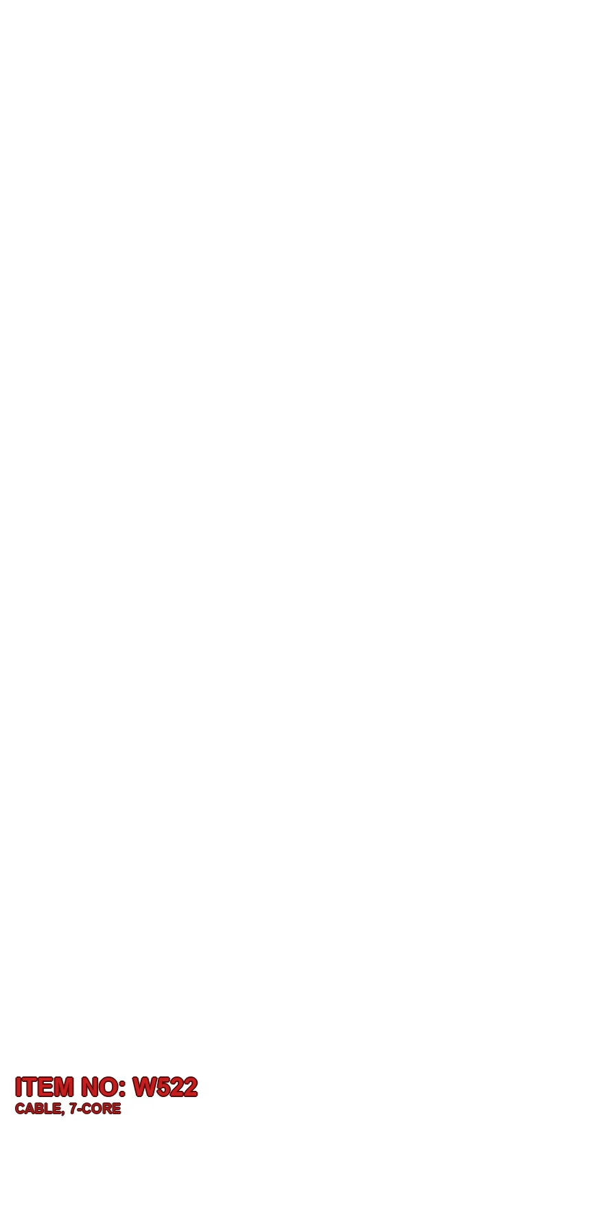 9111 3891 83 CABLE, 7-CORE - Technical Drawing