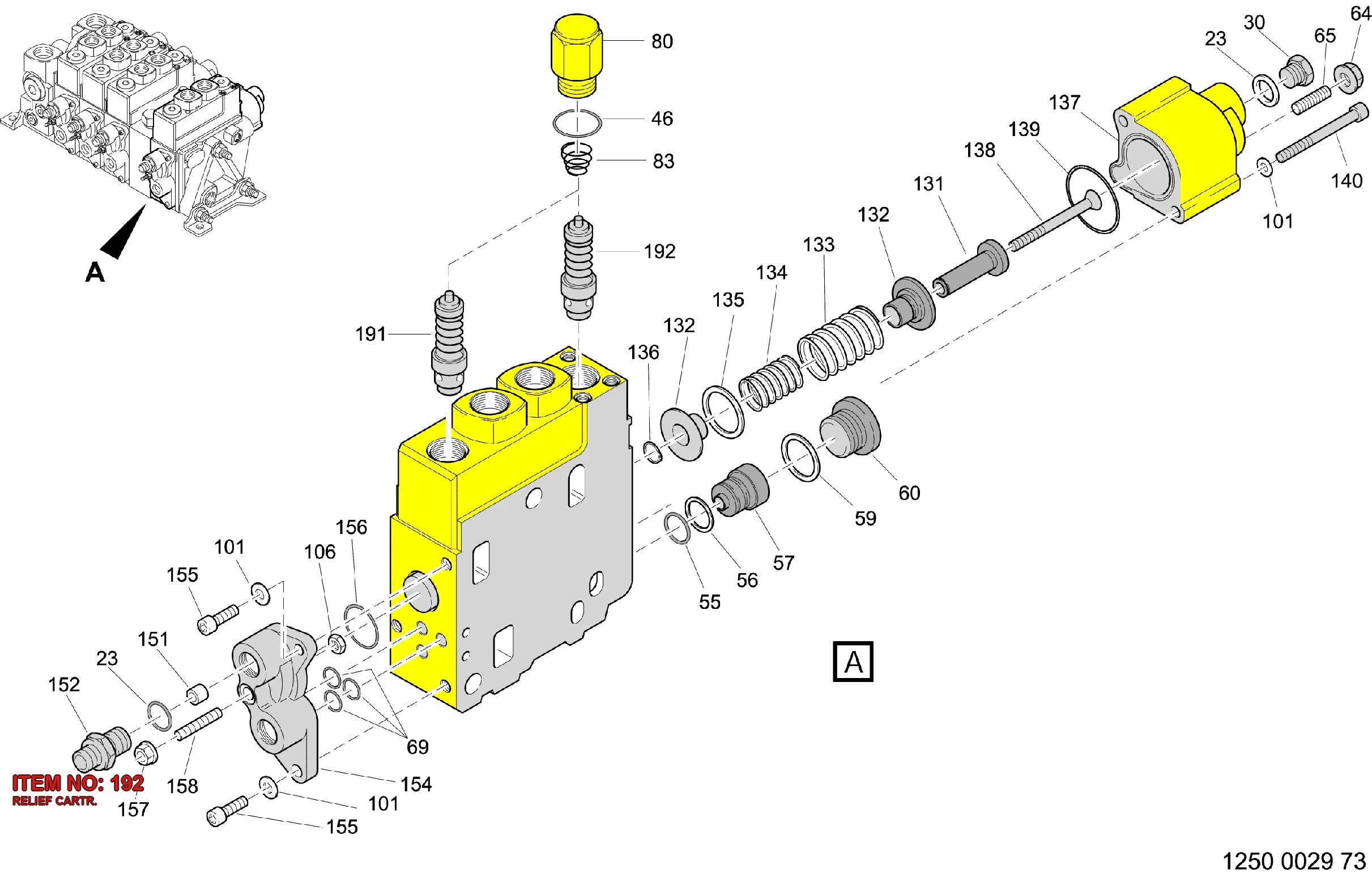 9120 0299 10 RELIEF CARTR. - Technical Drawing