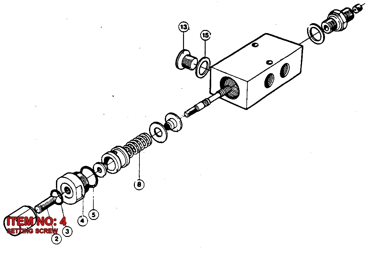 9120 0690 50 SETTING SCREW - Technical Drawing