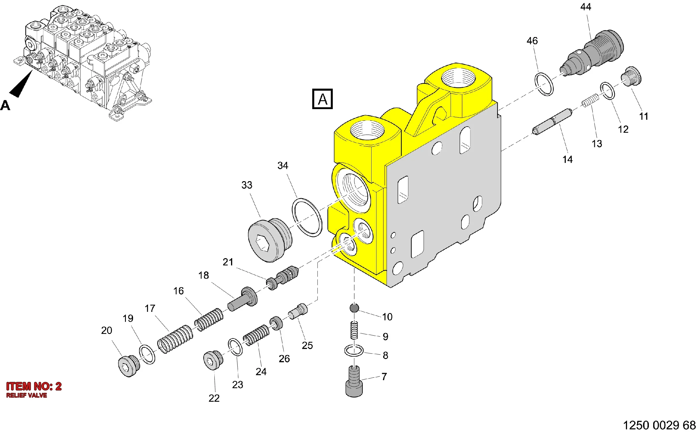 9120 0920 03 RELIEF VALVE - Technical Drawing