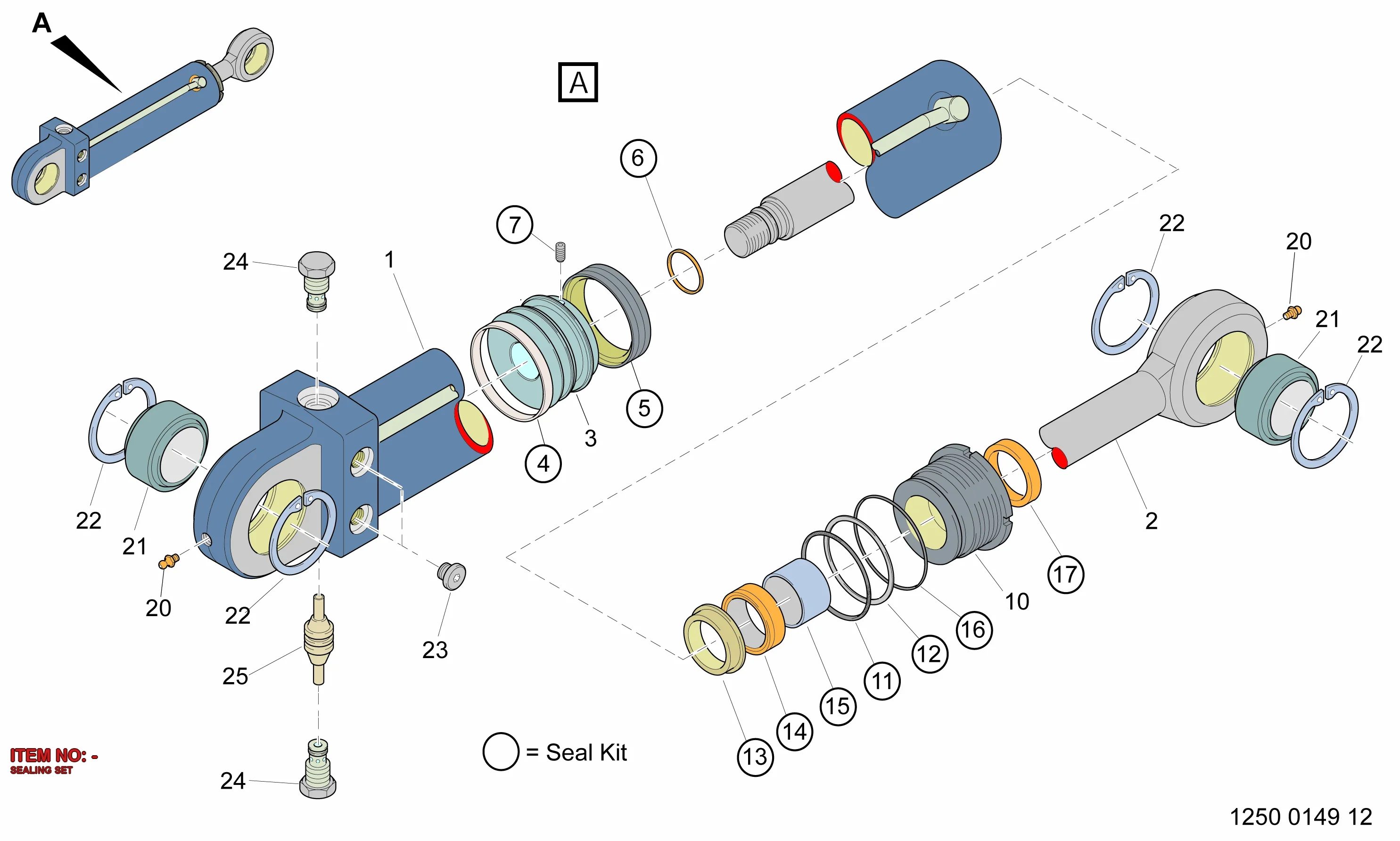 9120 0993 15 SEALING SET - Technical Drawing