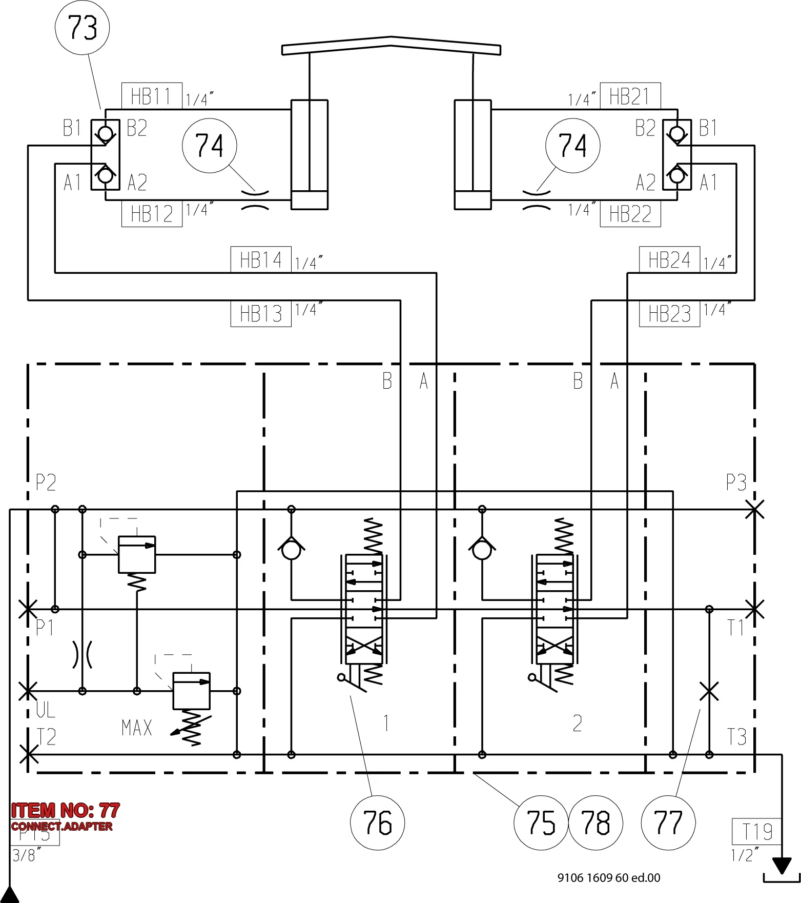 9121 5500 08 CONNECT.ADAPTER - Technical Drawing