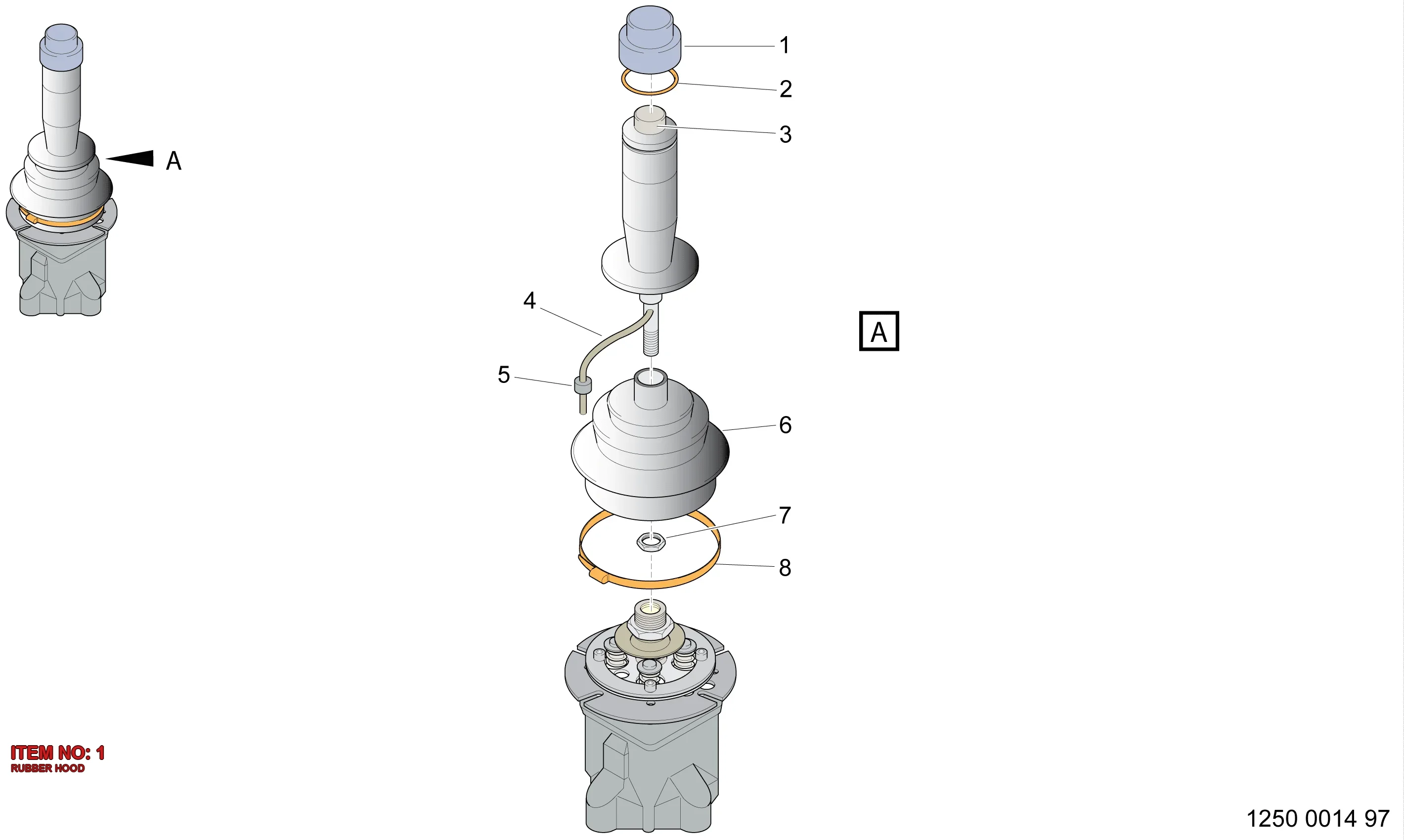9123 9149 00 RUBBER HOOD - Technical Drawing