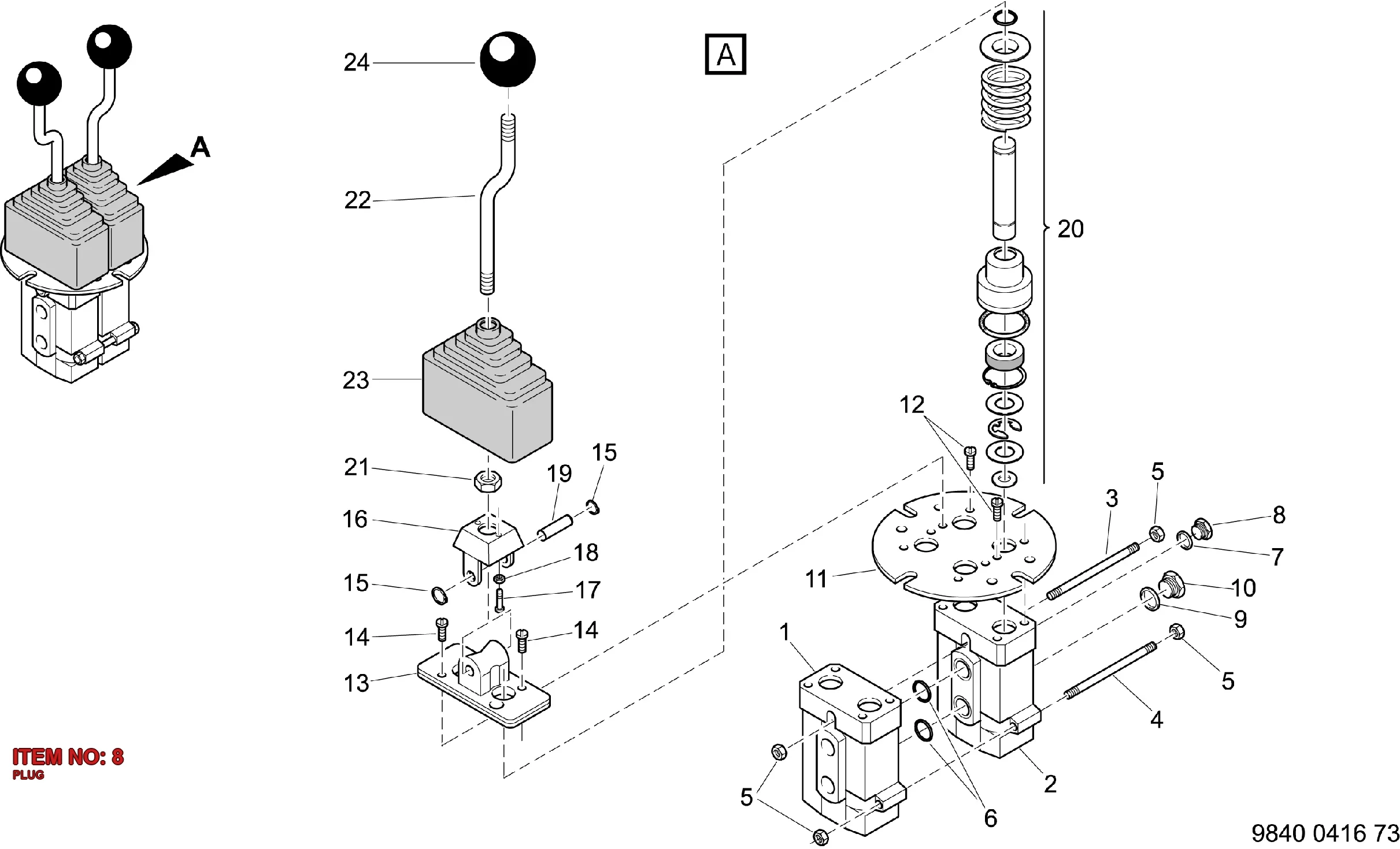9125 8014 00 PLUG - Technical Drawing