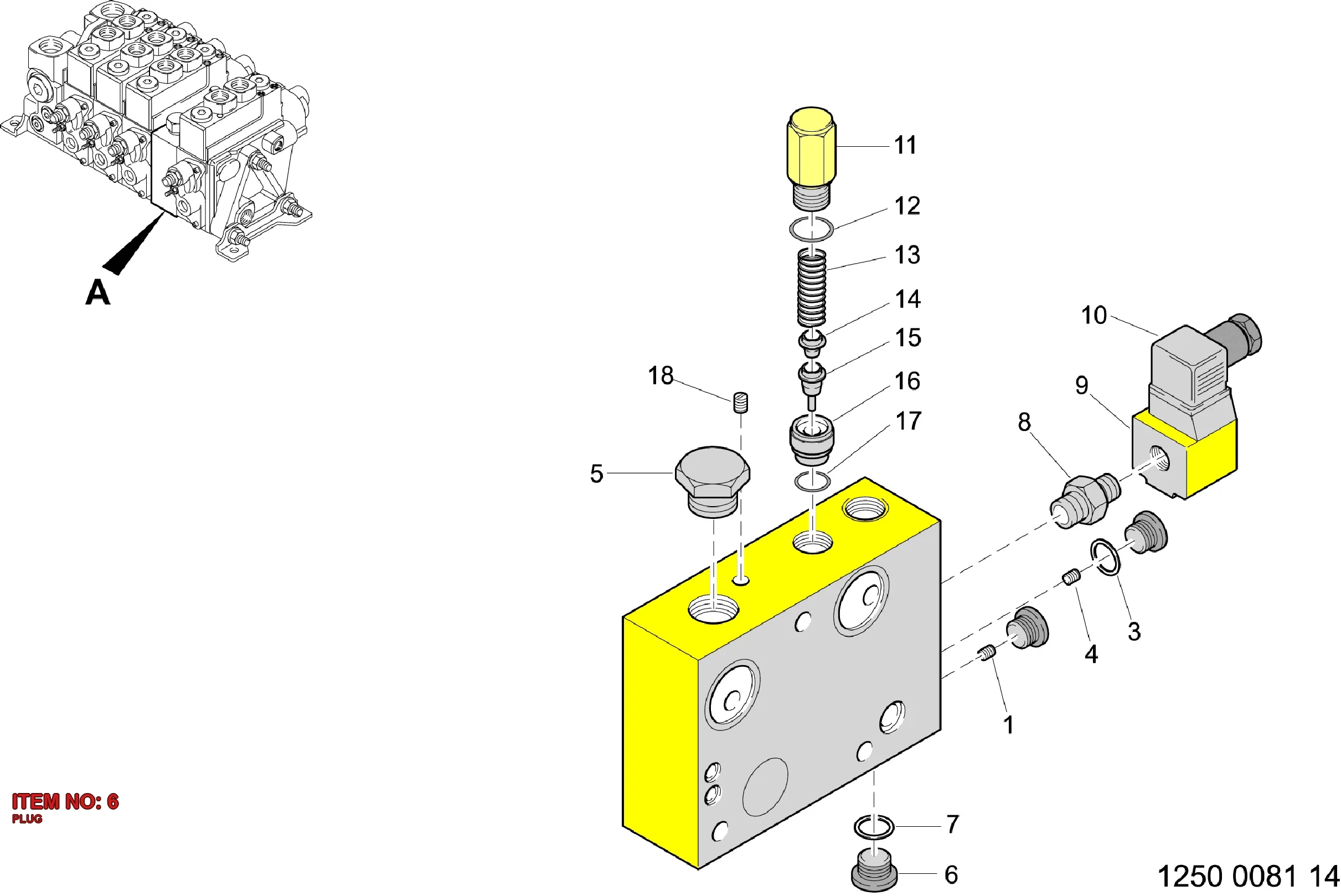 9125 8015 00 PLUG - Technical Drawing