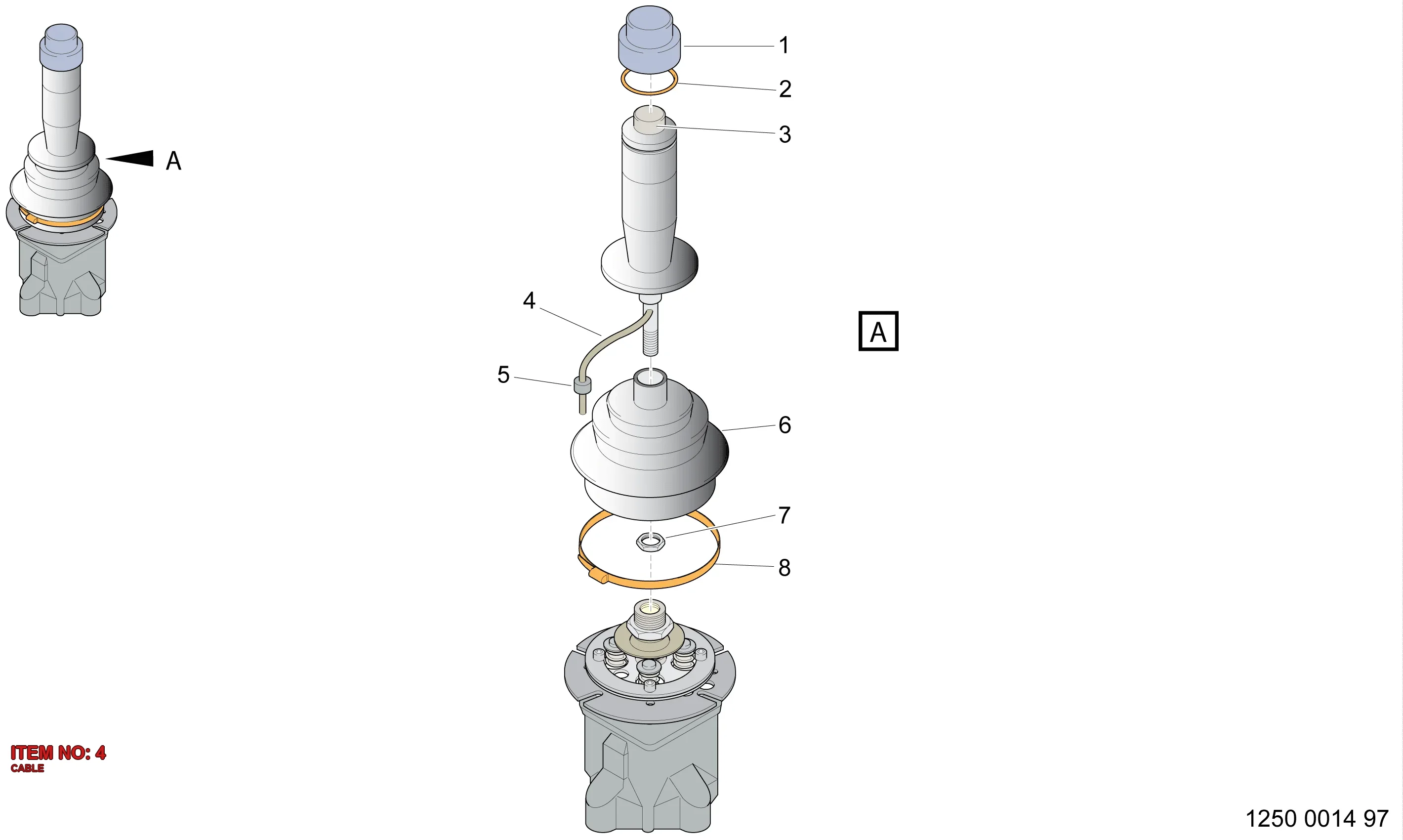 9125 9957 00 CABLE - Technical Drawing