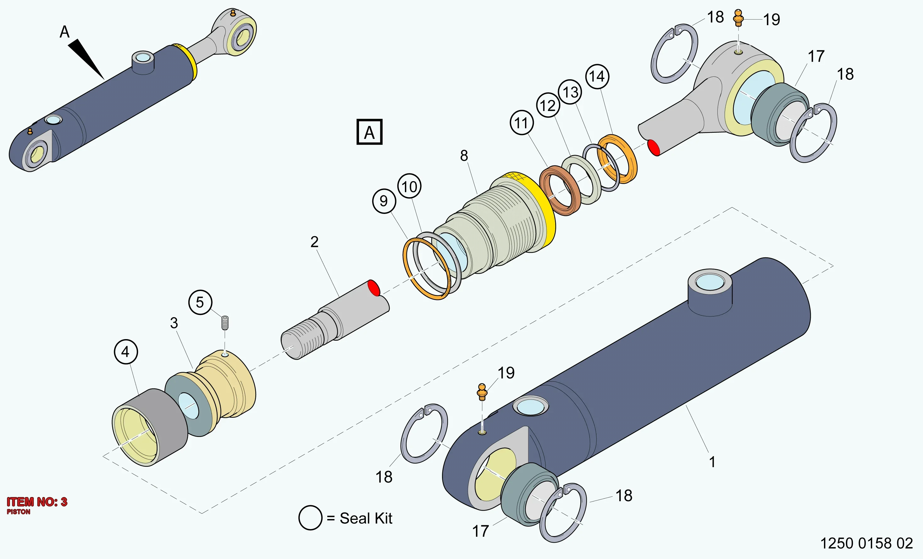 9126 4295 00 PISTON - Technical Drawing