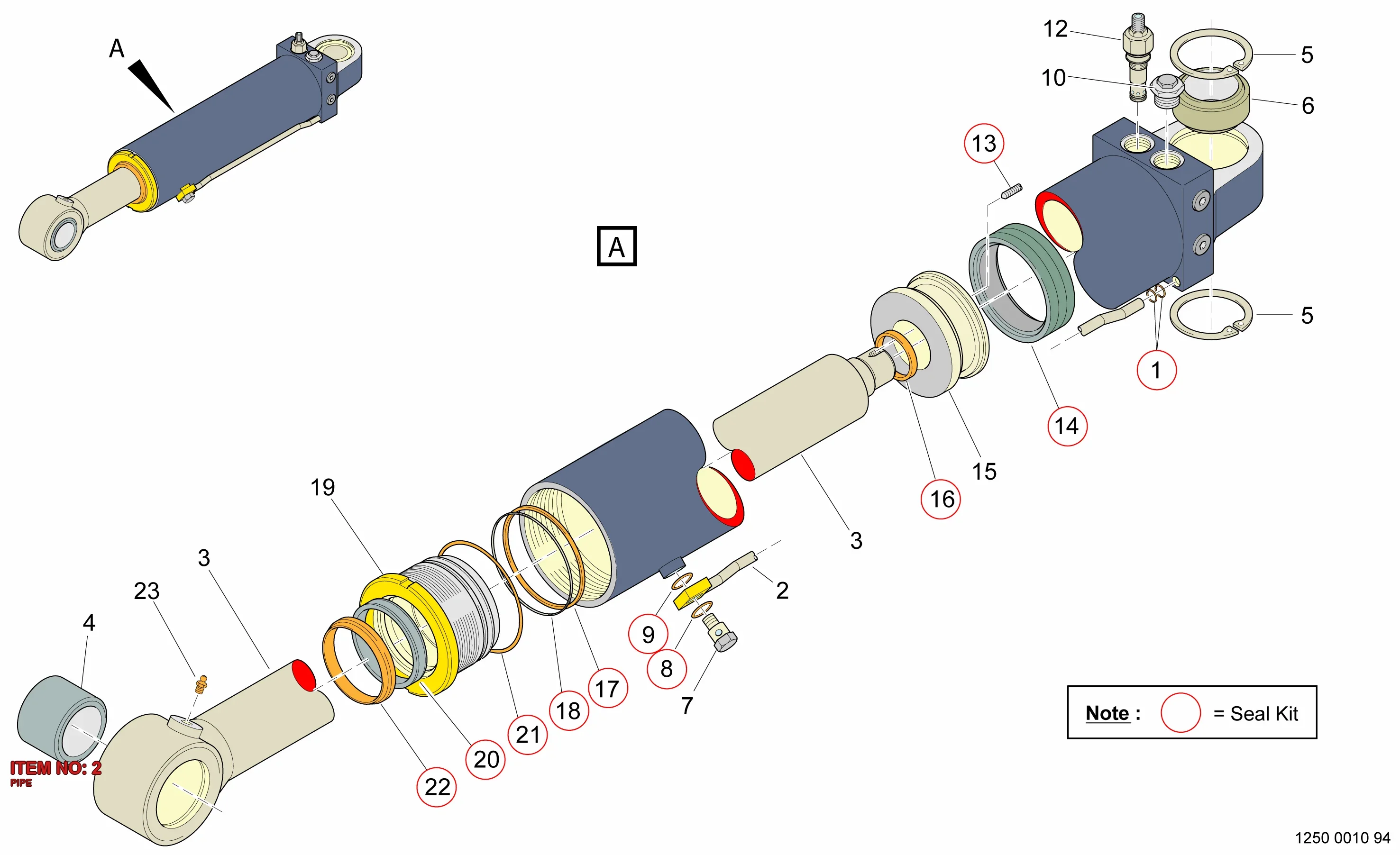 9126 4610 09 PIPE - Technical Drawing