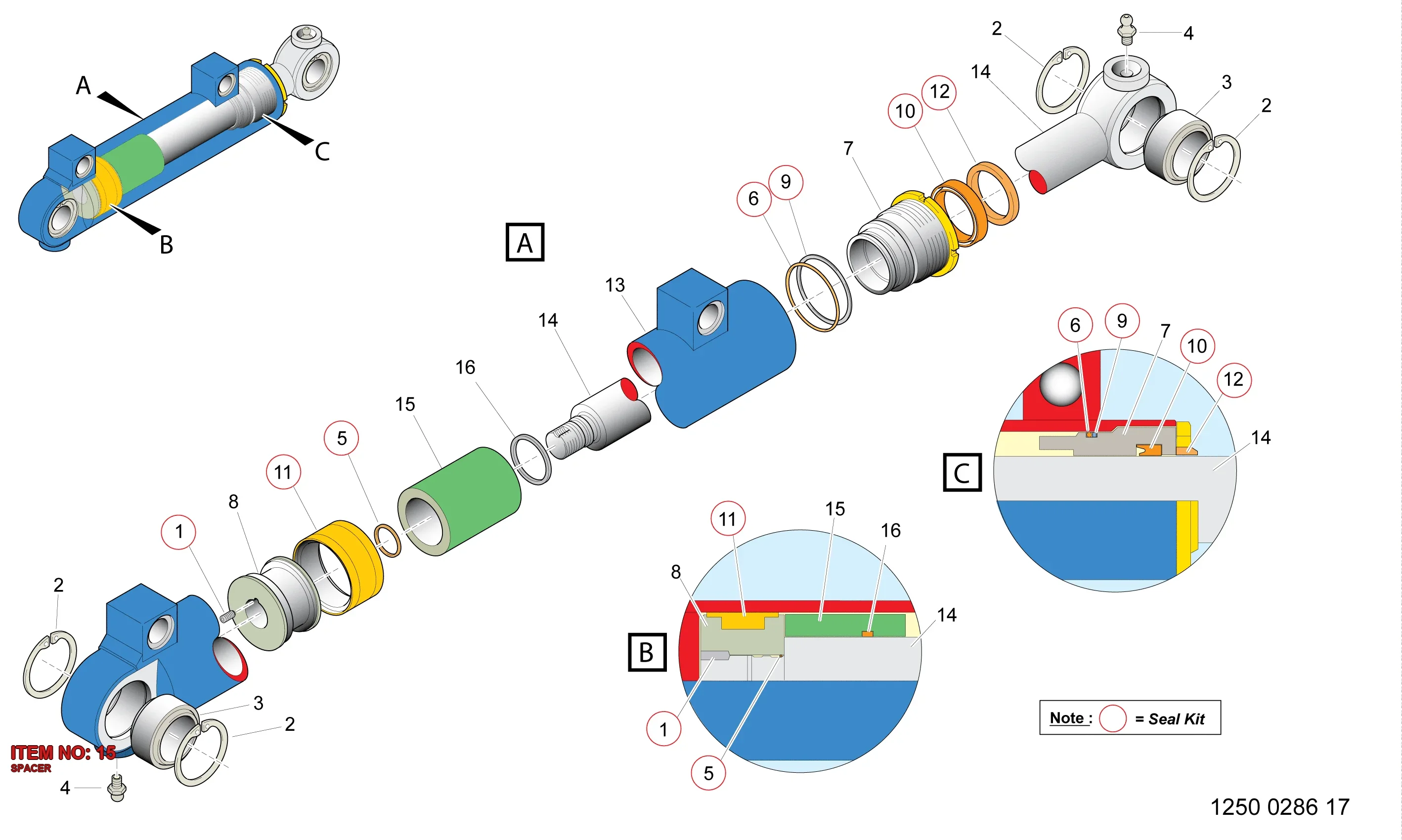 9127 1889 00 SPACER - Technical Drawing