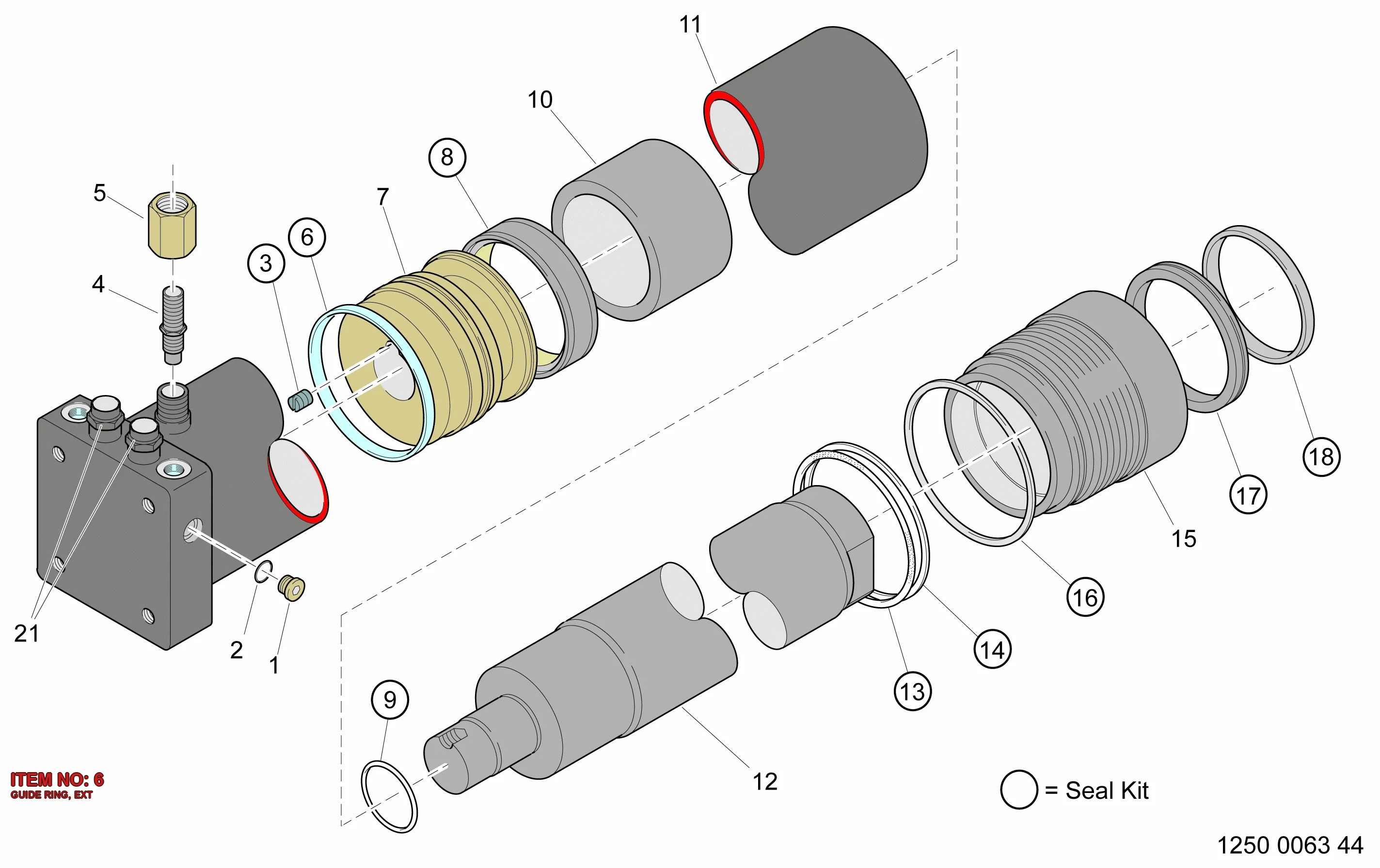 9236 2017 36 GUIDE RING, EXT - Technical Drawing