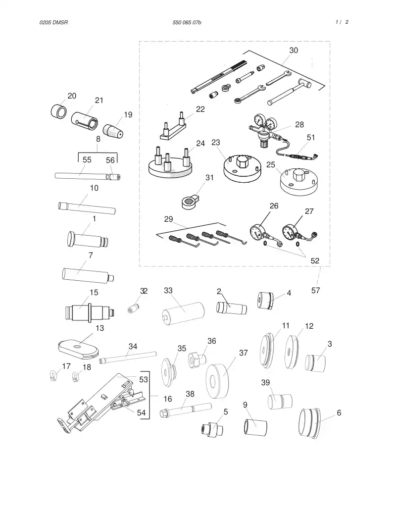 93674739 936 747 39 SOCKET KLM 8 - Sandvik Technical Drawing