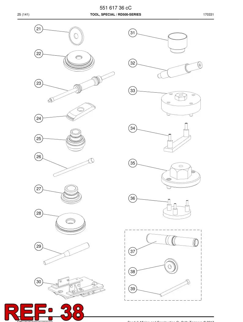 BG00085601 BG 000 856 01 Punch - Sandvik Technical Drawing