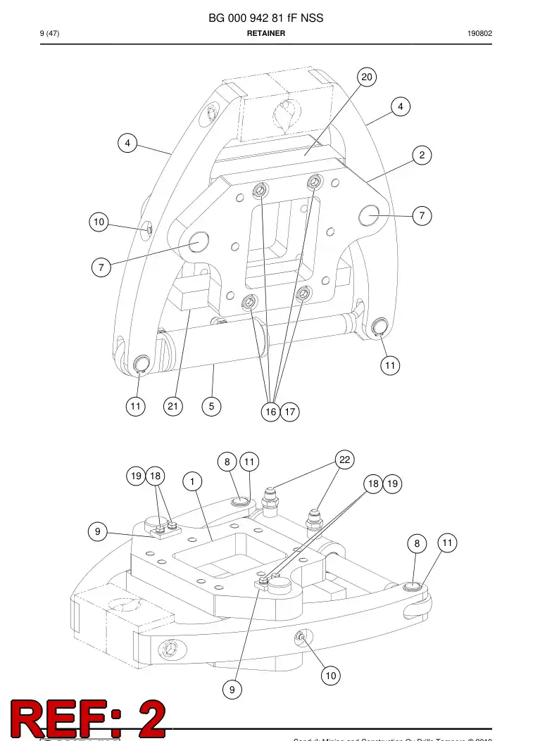 BG00094325b BG 000 943 25b Plate - Sandvik Technical Drawing