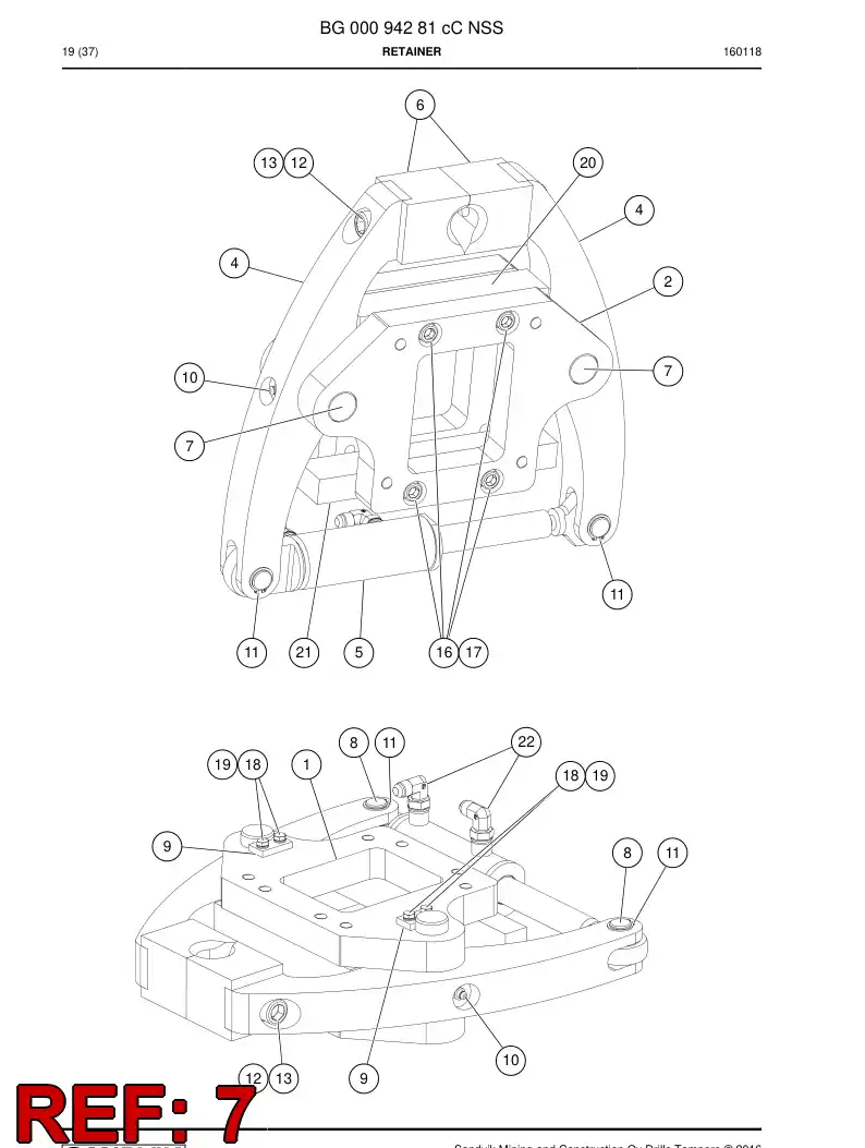 BG00094926a BG 000 949 26a Pin - Sandvik Technical Drawing