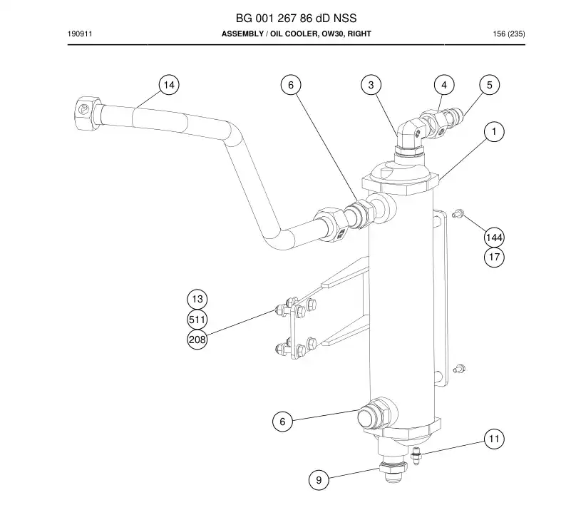 BG00126786d BG 001 267 86d Assembly - Sandvik Technical Drawing