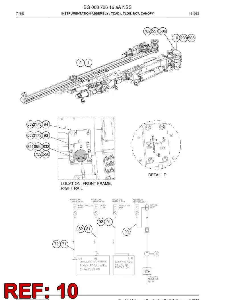 BG00173553d BG 001 735 53d Bracket - Sandvik Technical Drawing