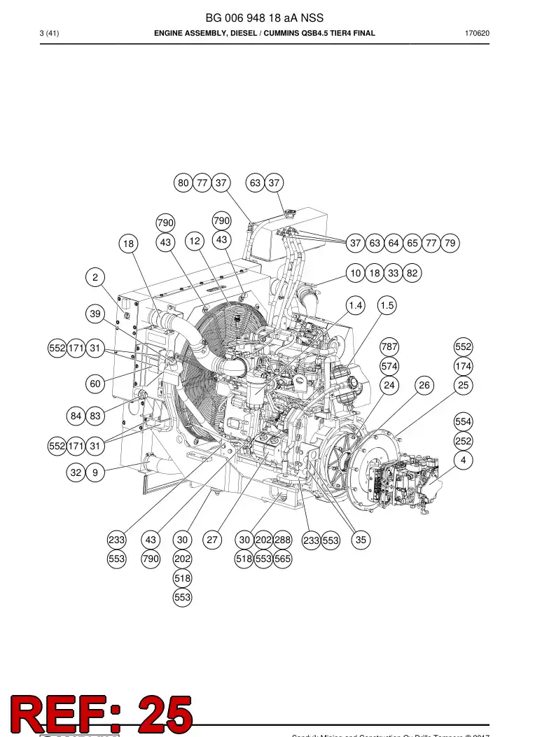 BG00178273b BG 001 782 73b Mounting flange - Sandvik Technical Drawing