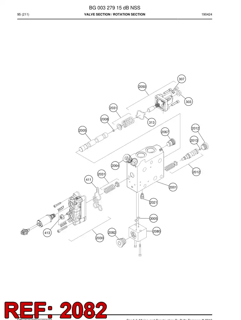 BG00194935a BG 001 949 35a Plug - Sandvik Technical Drawing