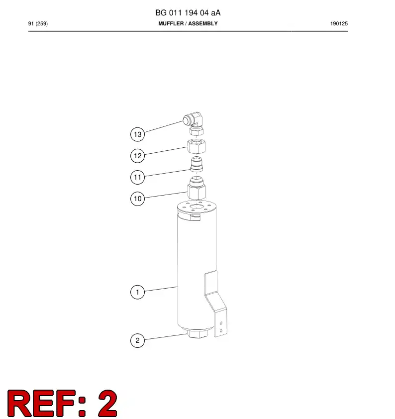 BG00194952a BG 001 949 52a Spare Parts Kit - Sandvik Technical Drawing