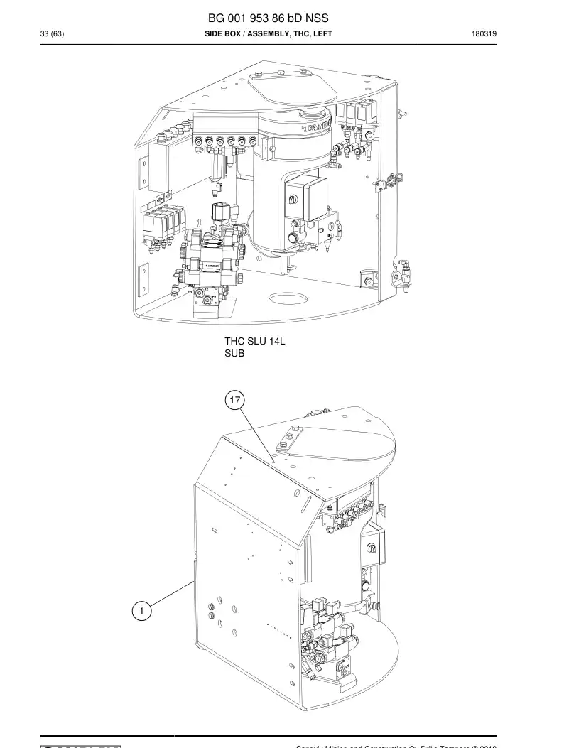 BG00195386b BG 001 953 86b Side Box - Sandvik Technical Drawing