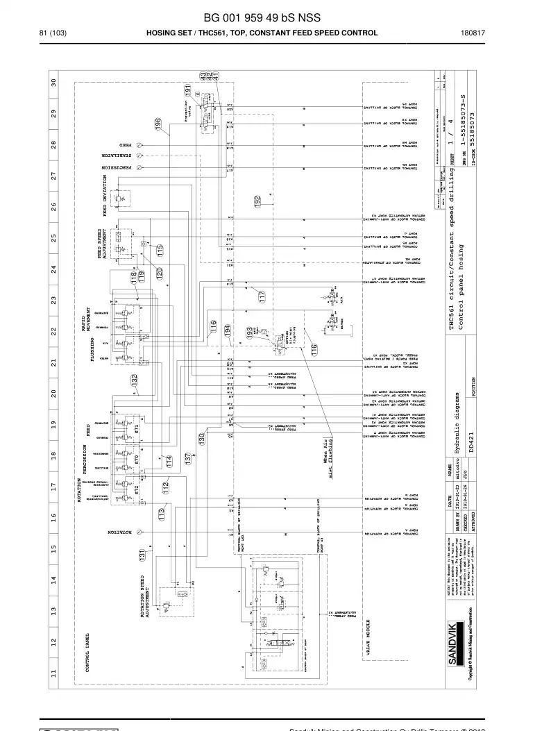 BG00195949b BG 001 959 49b Hosing Set - Sandvik Technical Drawing