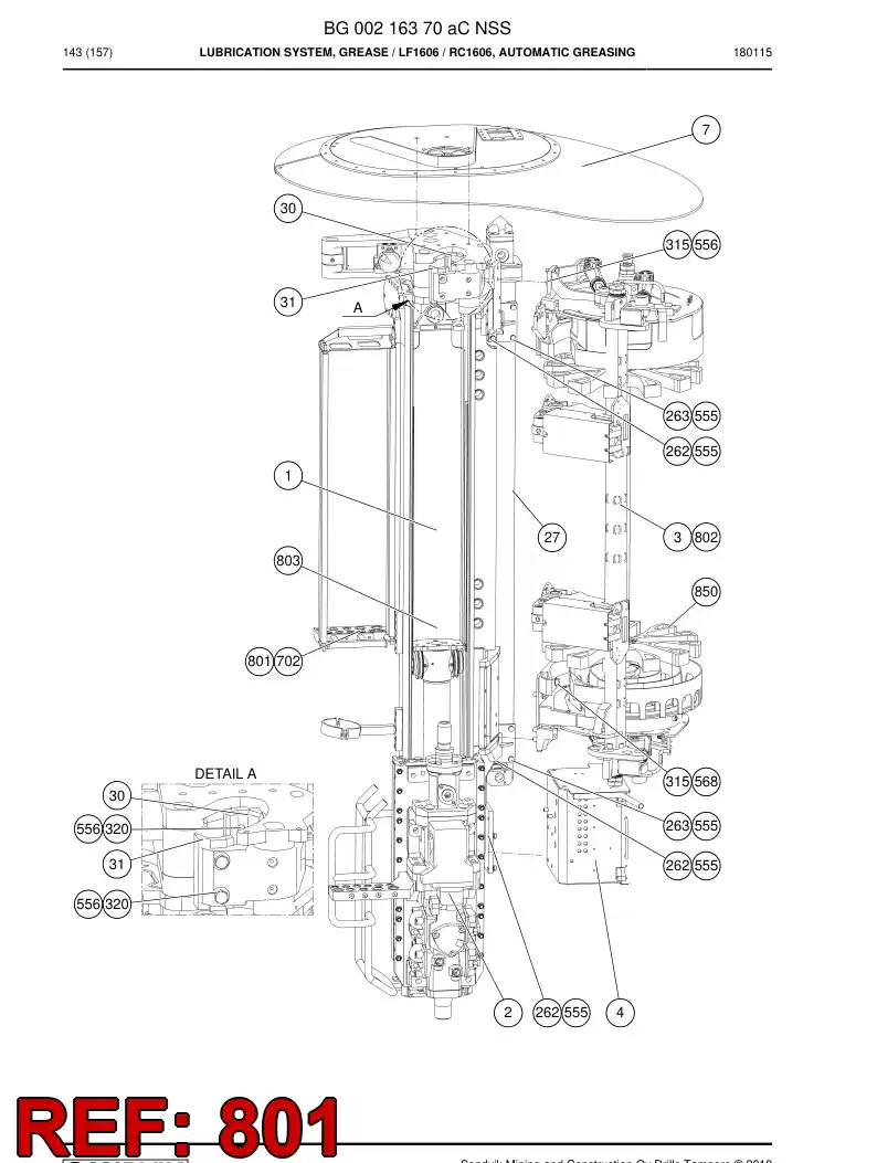 BG00197342b BG 001 973 42b Hosing Set - Sandvik Technical Drawing