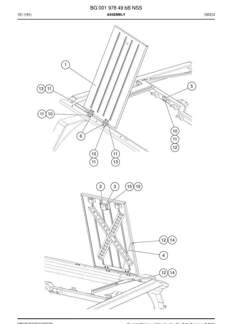 BG00197849b BG 001 978 49b Assembly - Sandvik Technical Drawing