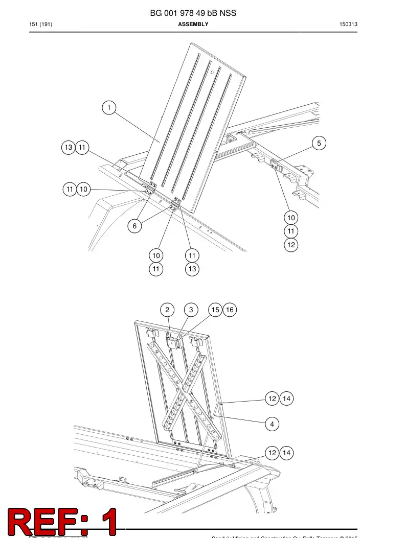 BG00197921a BG 001 979 21a Hatch - Sandvik Technical Drawing