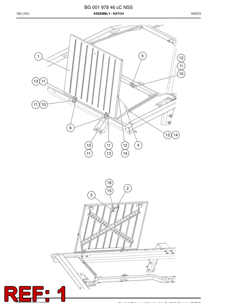 BG00197948a BG 001 979 48a Hatch - Sandvik Technical Drawing