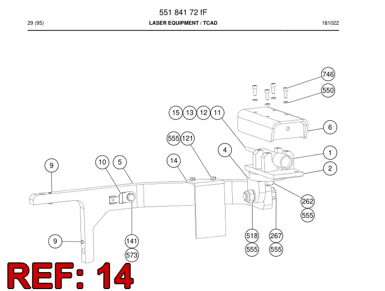 BG00198012b BG 001 980 12b Bracket - Sandvik Technical Drawing