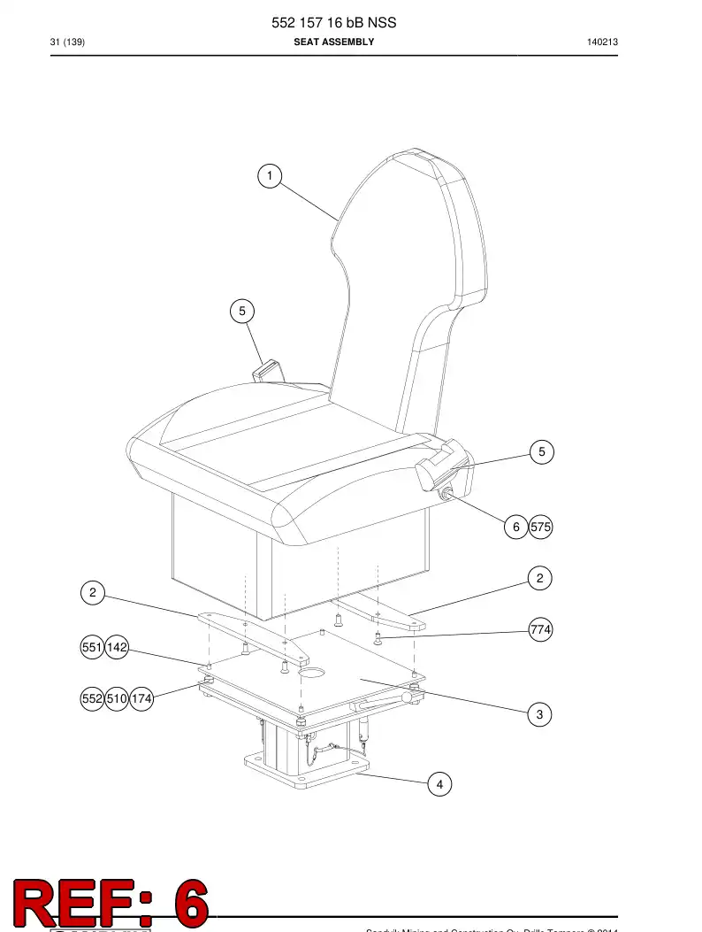 BG00198057a BG 001 980 57a Screw - Sandvik Technical Drawing