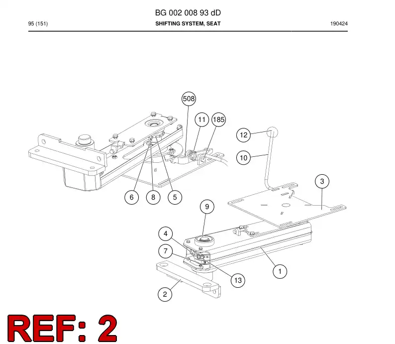 BG00200888a BG 002 008 88a Bracket - Sandvik Technical Drawing