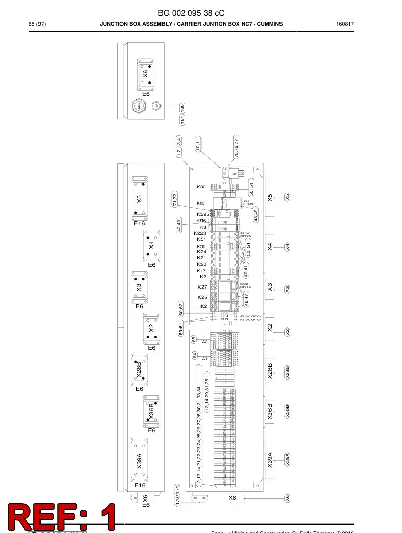 BG00201276a BG 002 012 76a Enclosure, Stainless Steel - Sandvik Technical Drawing