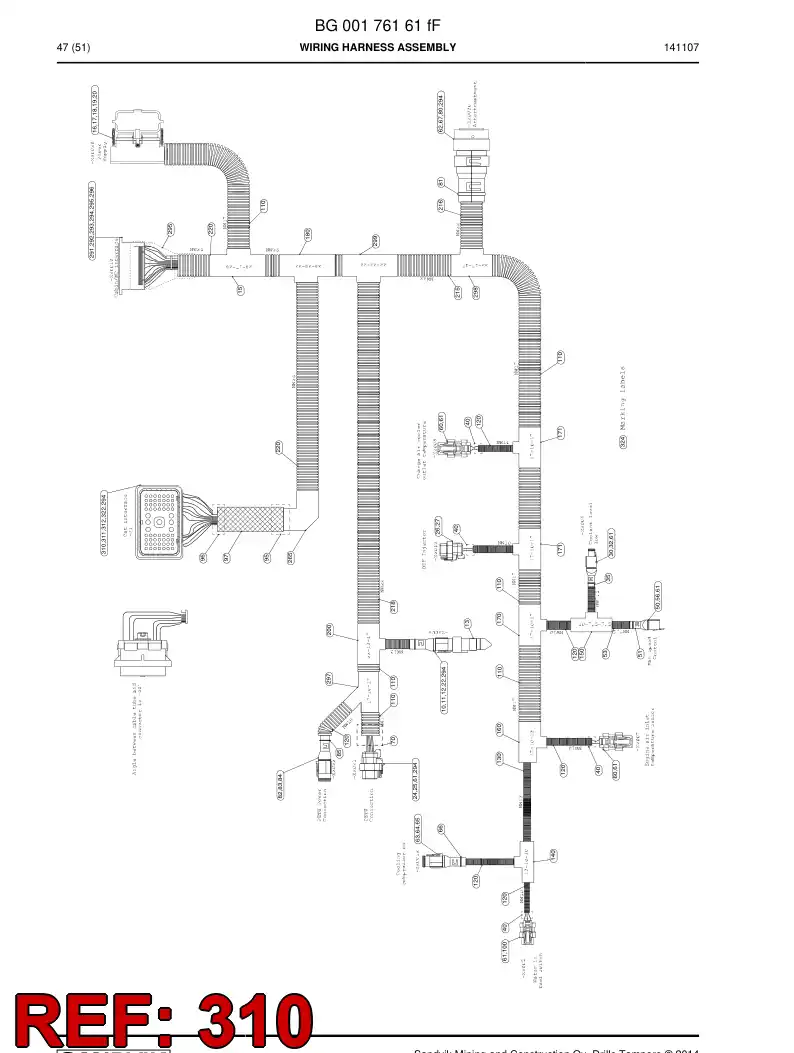 BG00201407a BG 002 014 07a Connector - Sandvik Technical Drawing