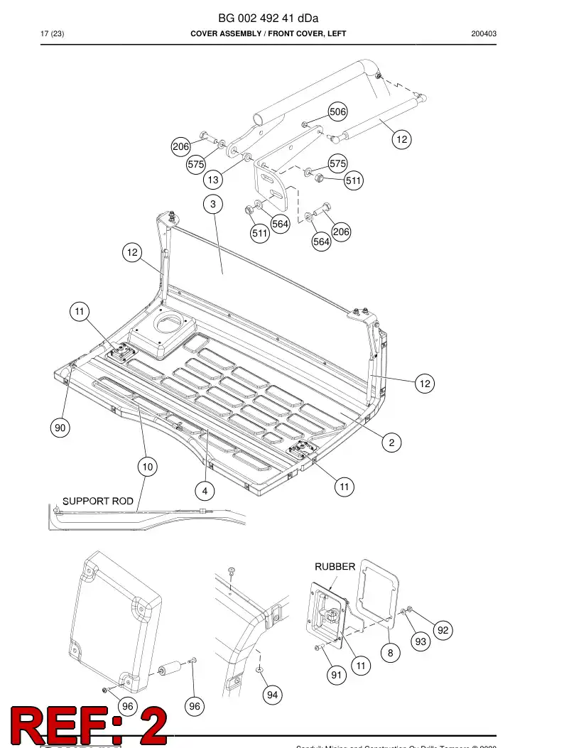 BG00201674c BG 002 016 74c Cover - Sandvik Technical Drawing